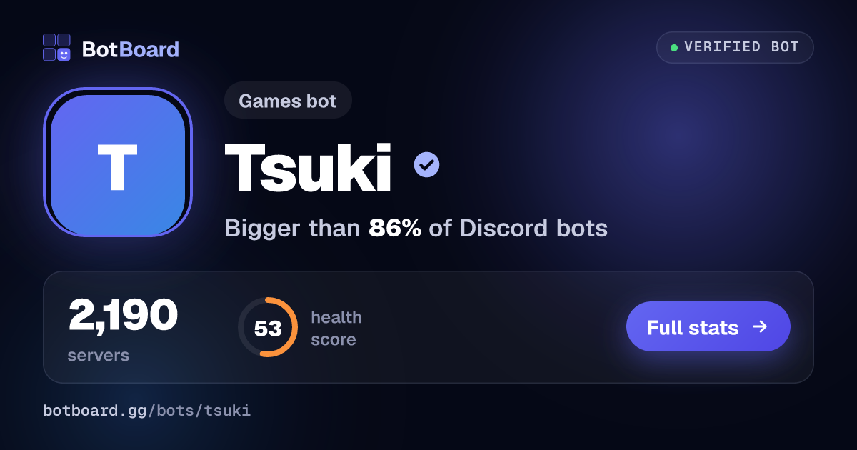 Share card for Tsuki