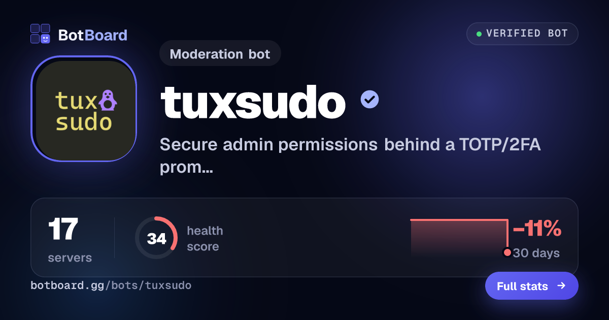 Share card for tuxsudo