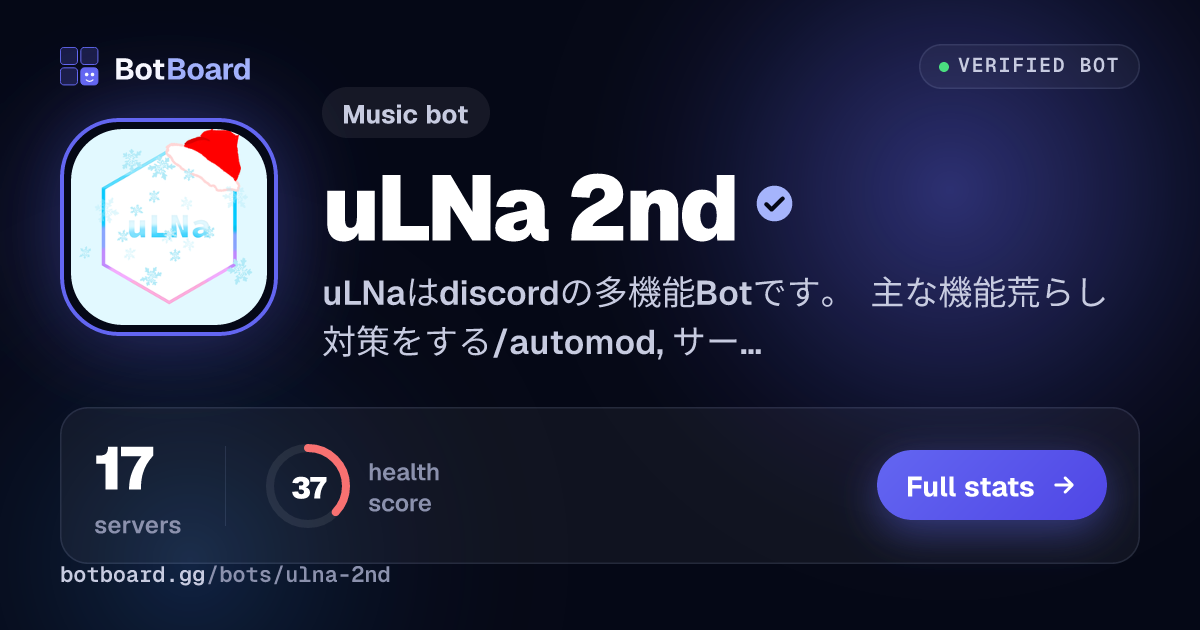 Share card for uLNa 2nd