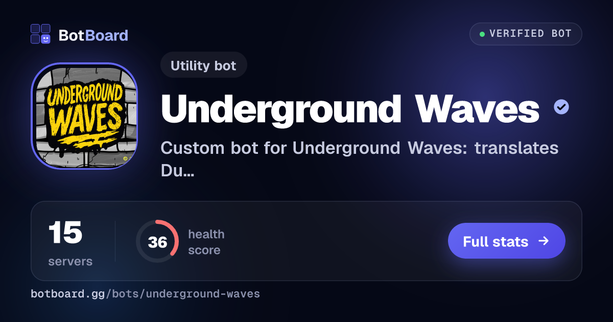 Share card for Underground Waves