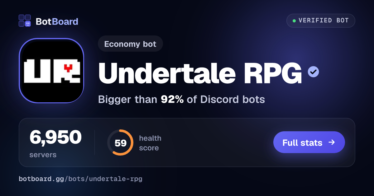 Share card for Undertale RPG