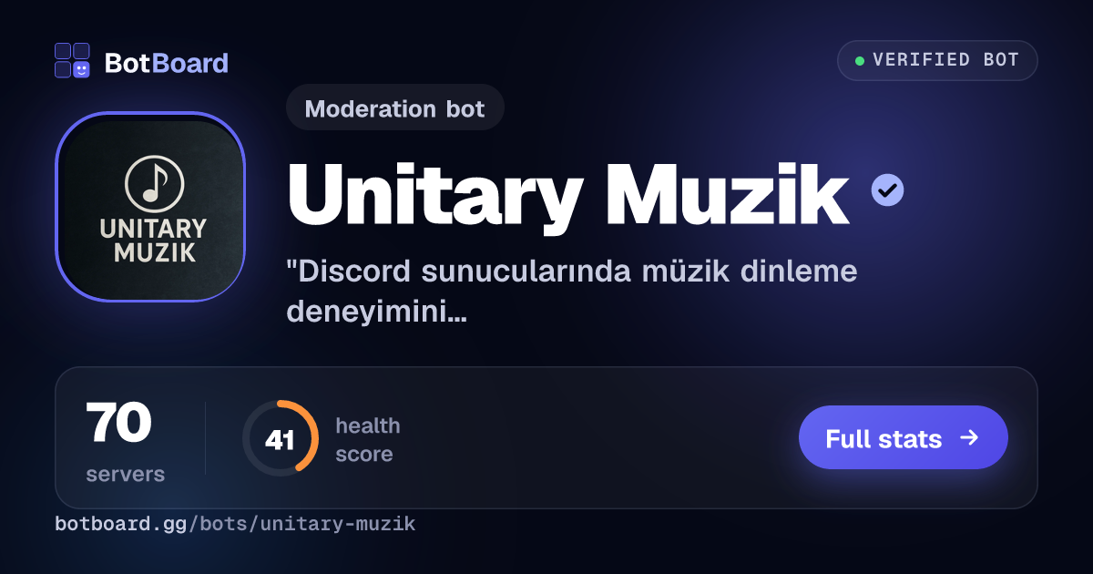 Share card for Unitary Muzik