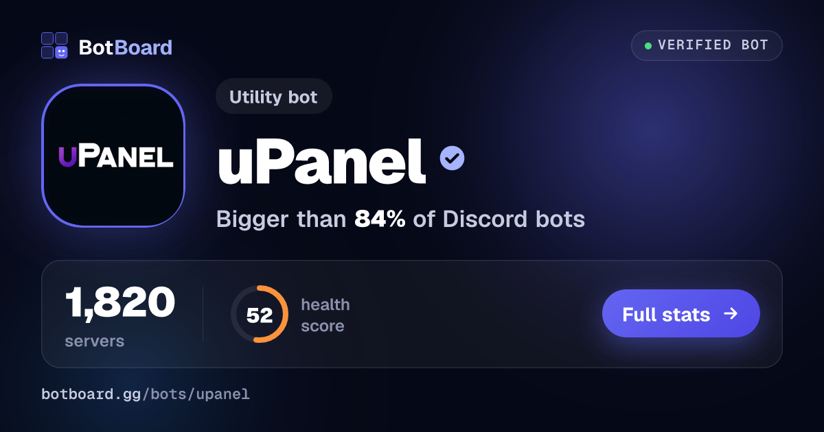Share card for uPanel