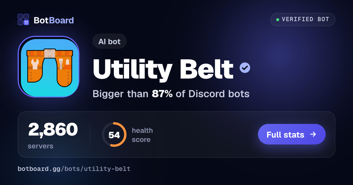 Share card for Utility Belt