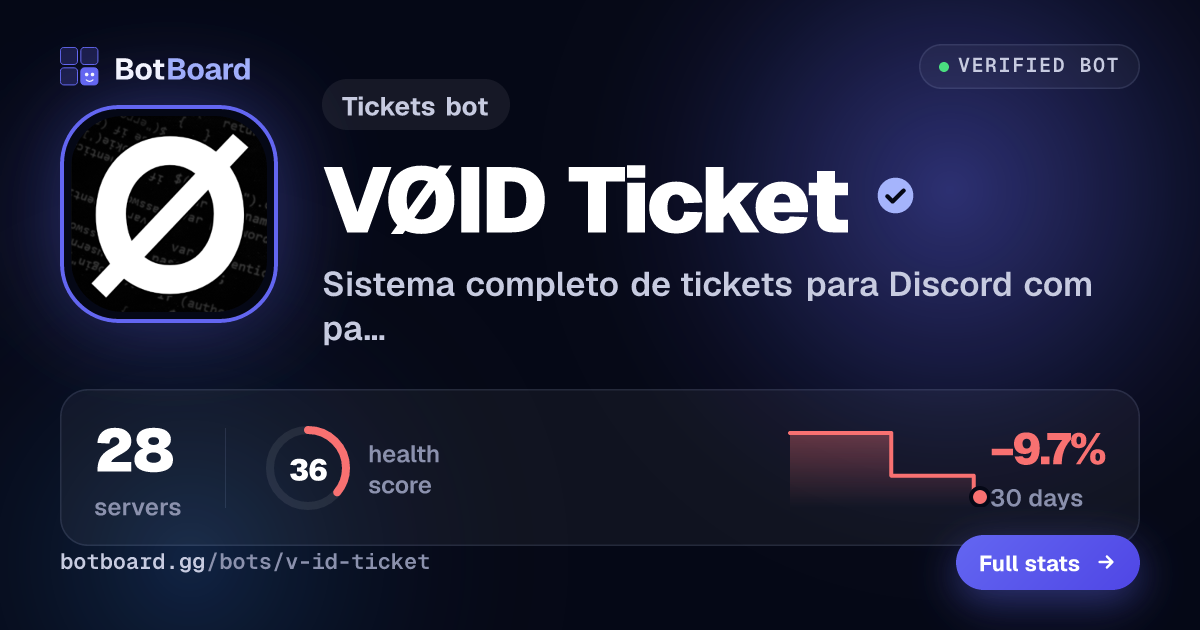 Share card for VØID Ticket