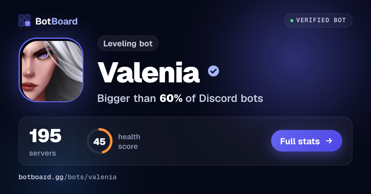Share card for Valenia