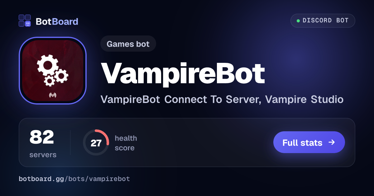 Share card for VampireBot