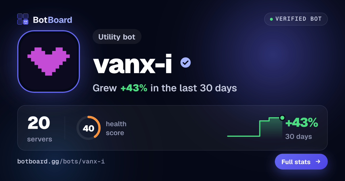 Share card for vanx-i