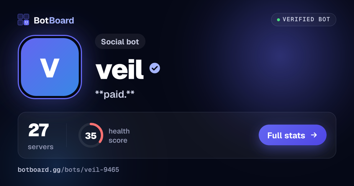 Share card for veil