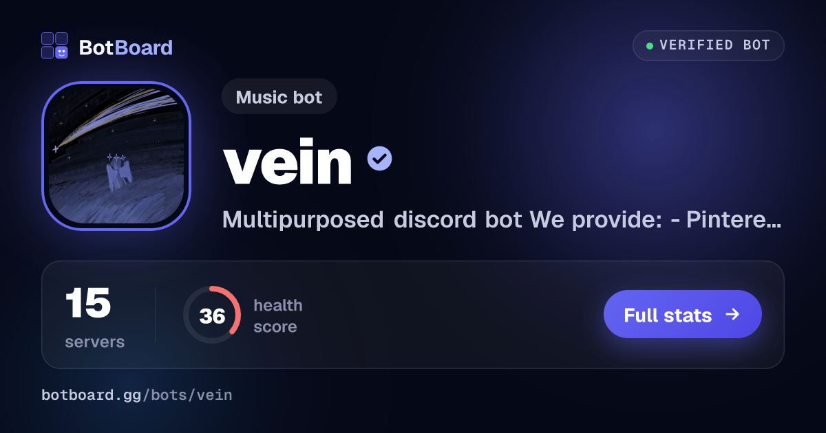 Share card for vein