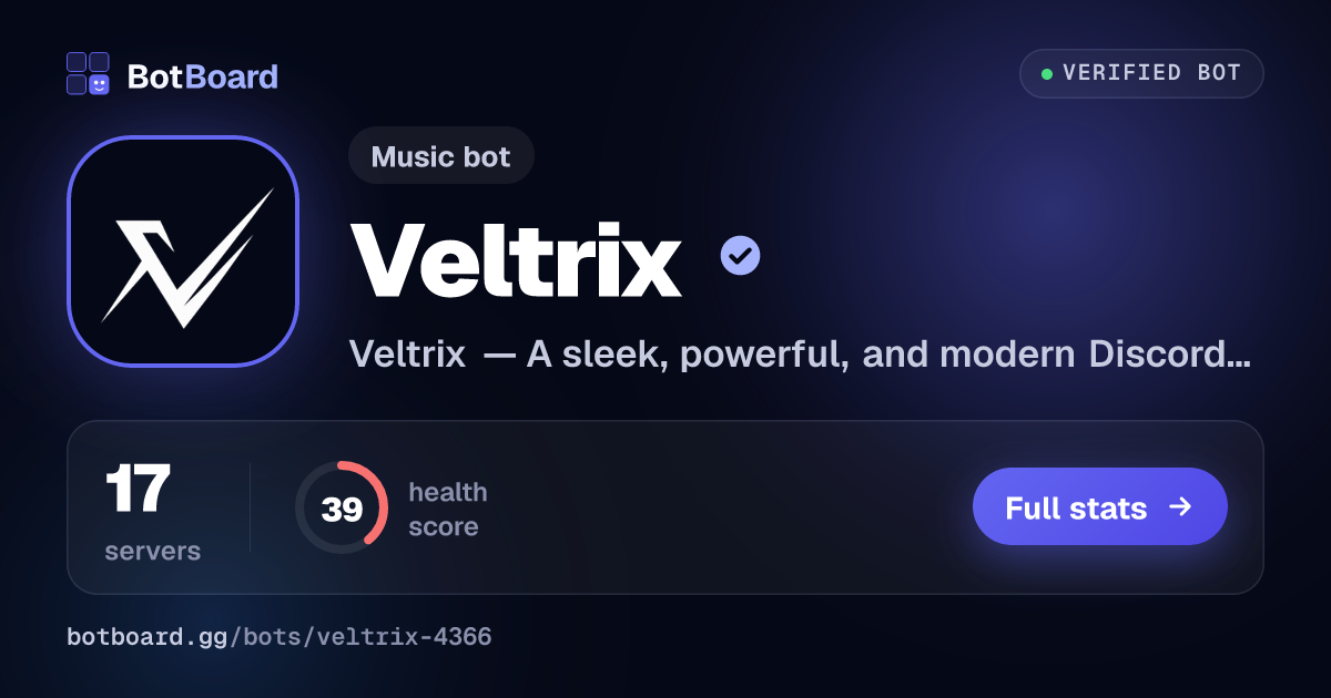 Share card for Veltrix
