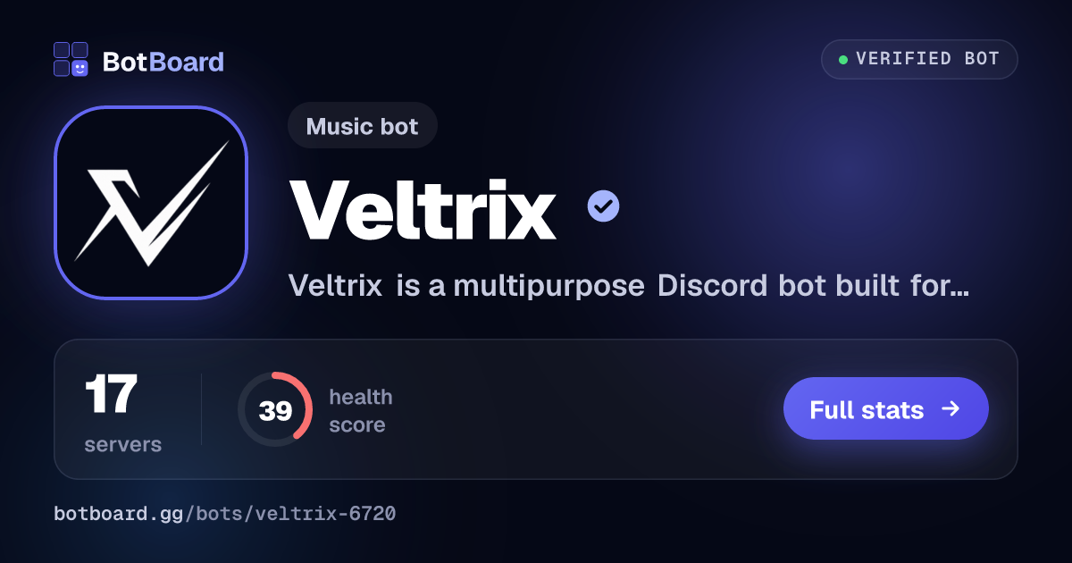 Share card for Veltrix