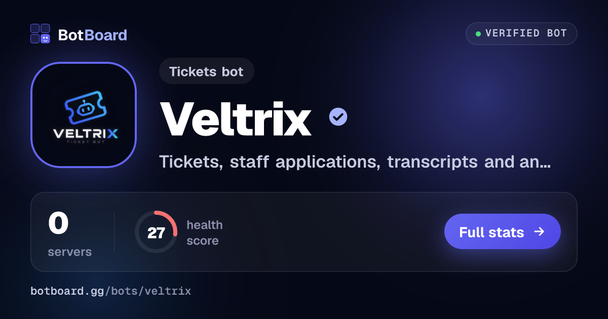 Share card for Veltrix