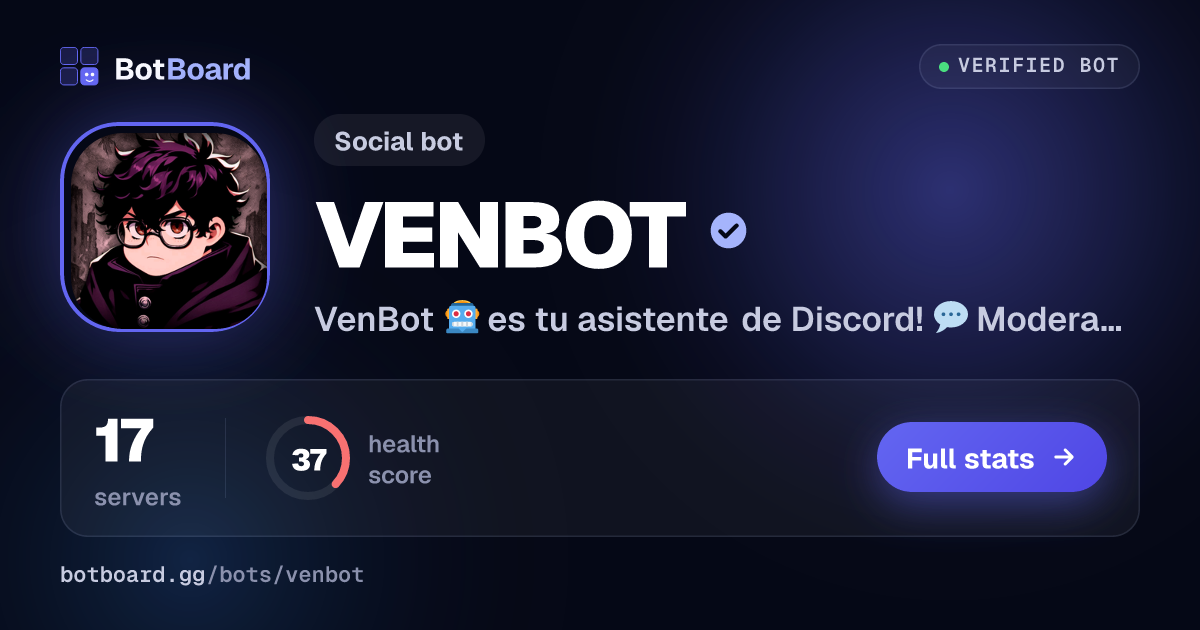 Share card for VENBOT