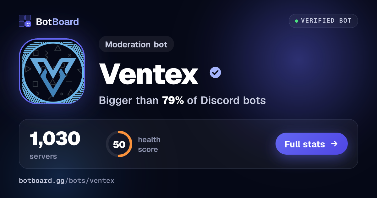 Share card for Ventex™