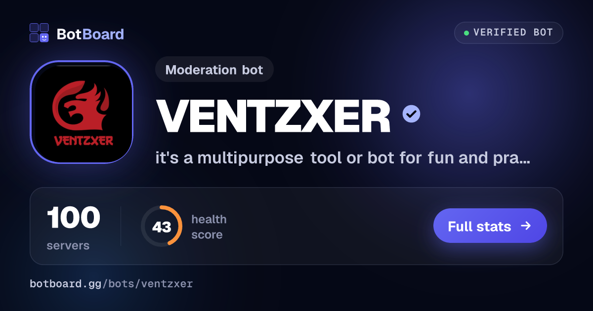 Share card for VENTZXER
