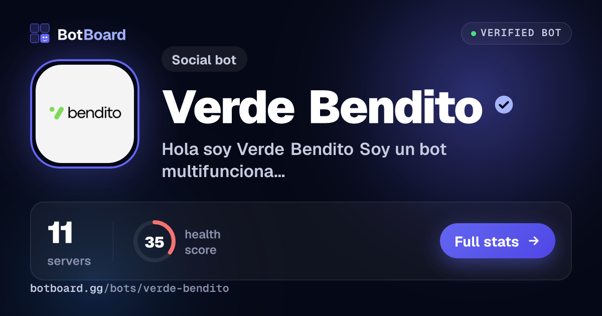 Share card for Verde Bendito