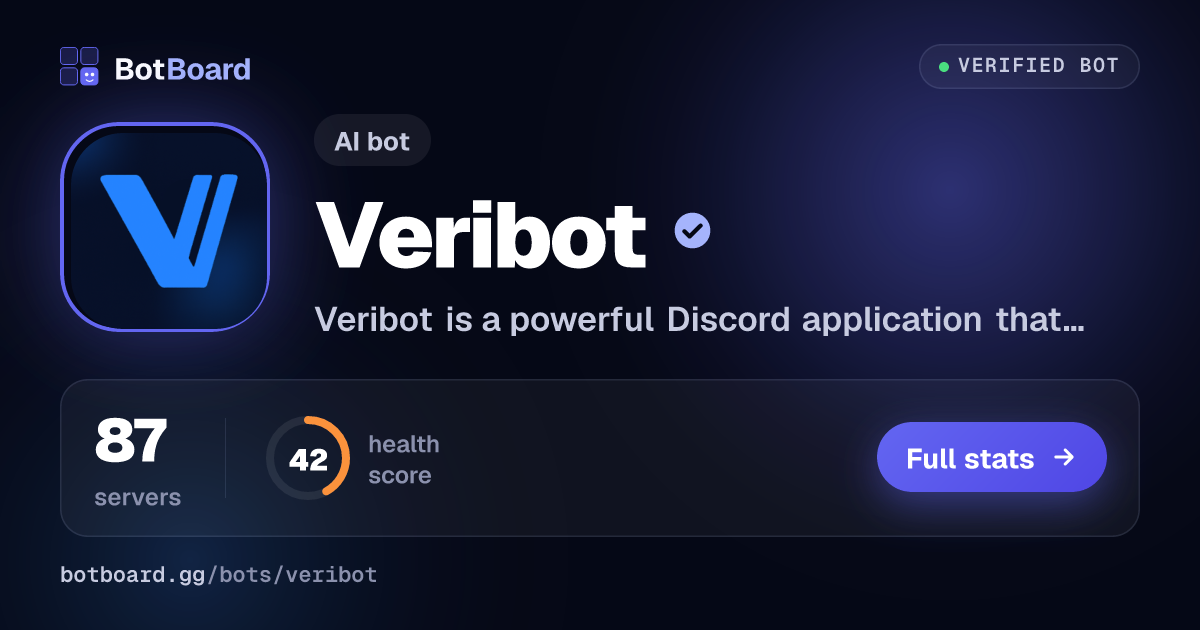 Share card for Veribot