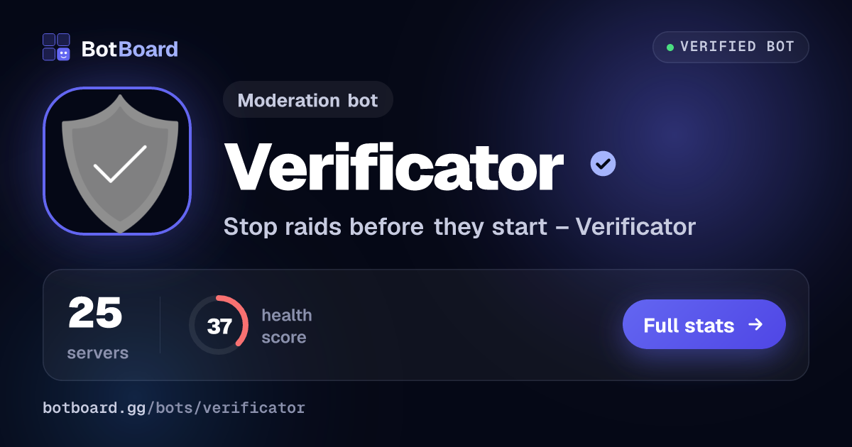 Share card for Verificator