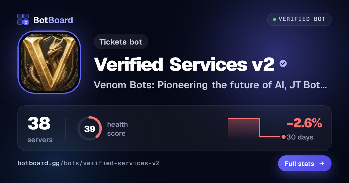Share card for Verified Services v2