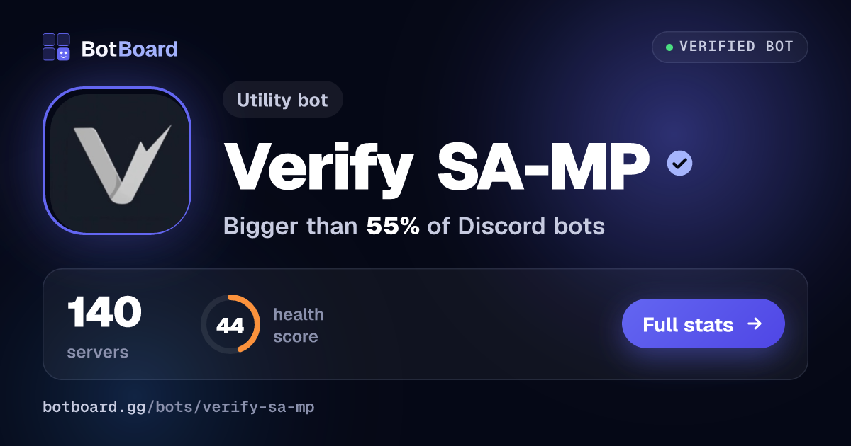 Share card for Verify SA-MP