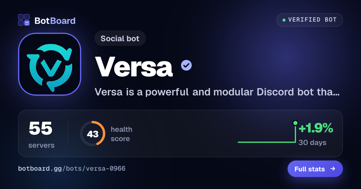 Share card for Versa