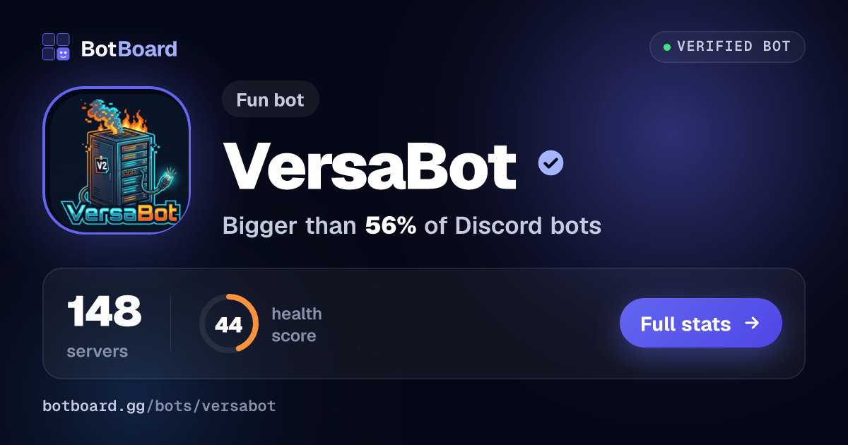 Share card for VersaBot
