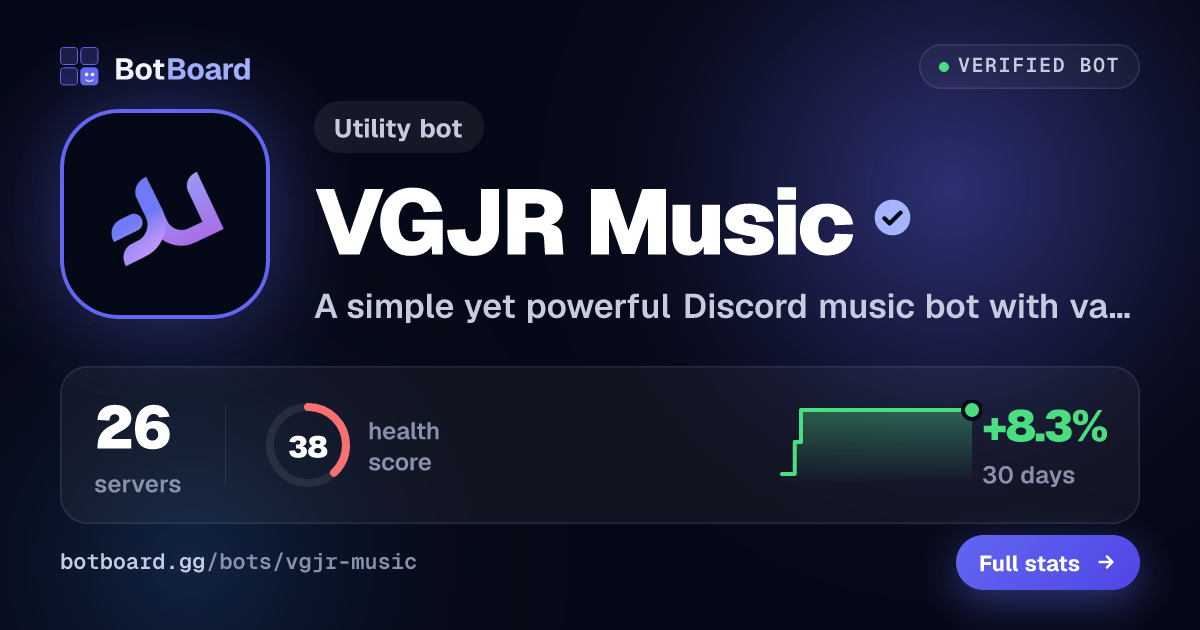 Share card for VGJR Music
