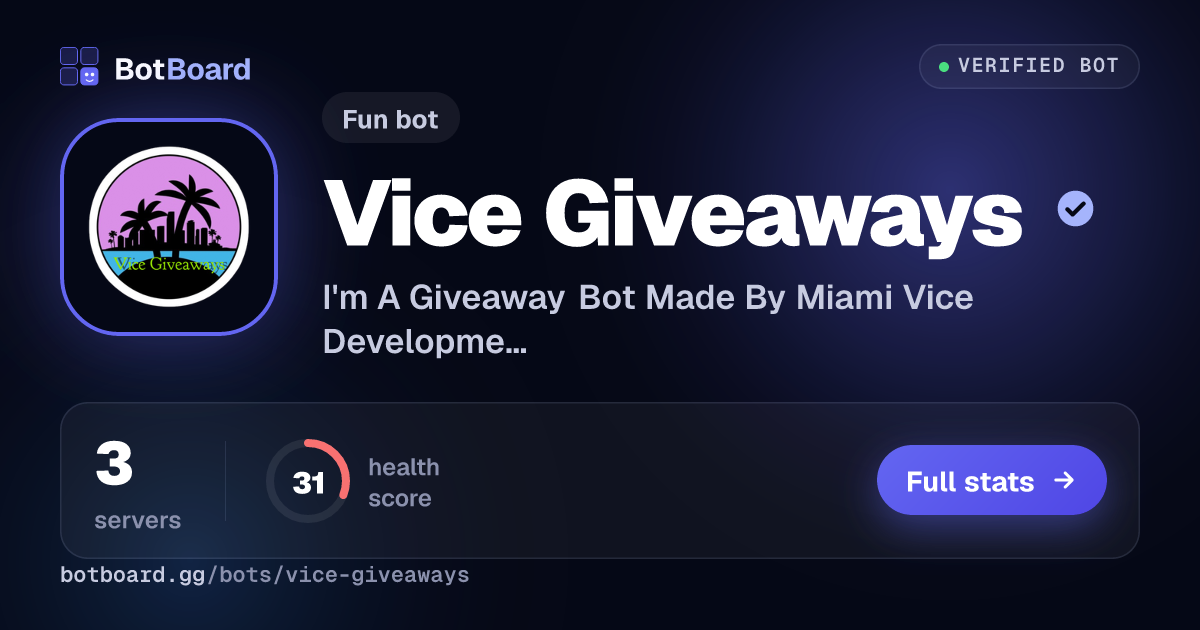 Share card for Vice Giveaways