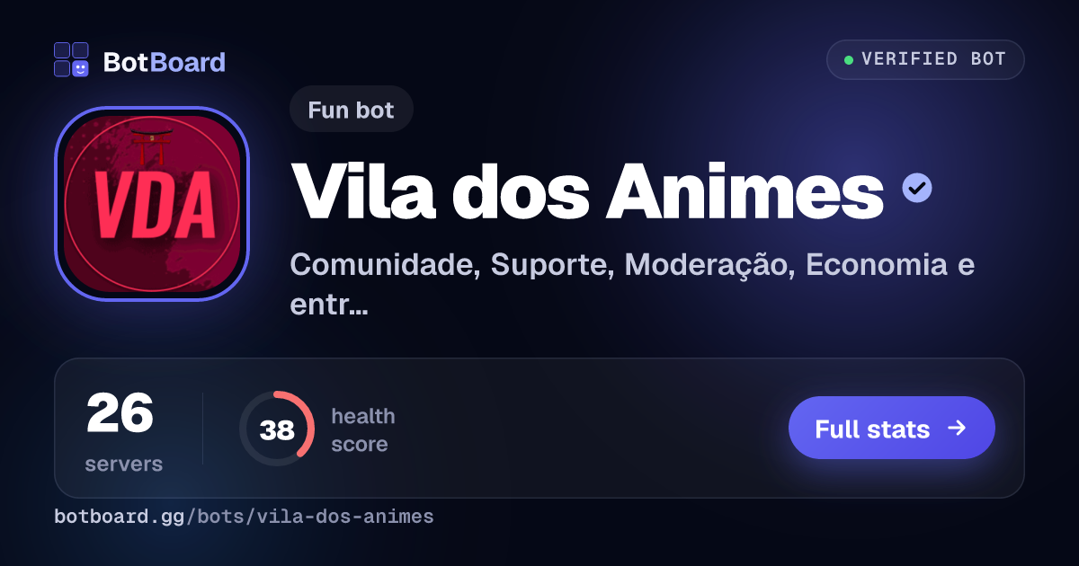 Share card for Vila dos Animes