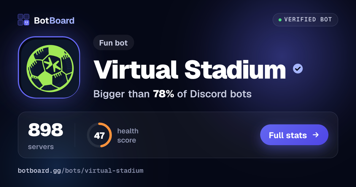 Share card for Virtual Stadium