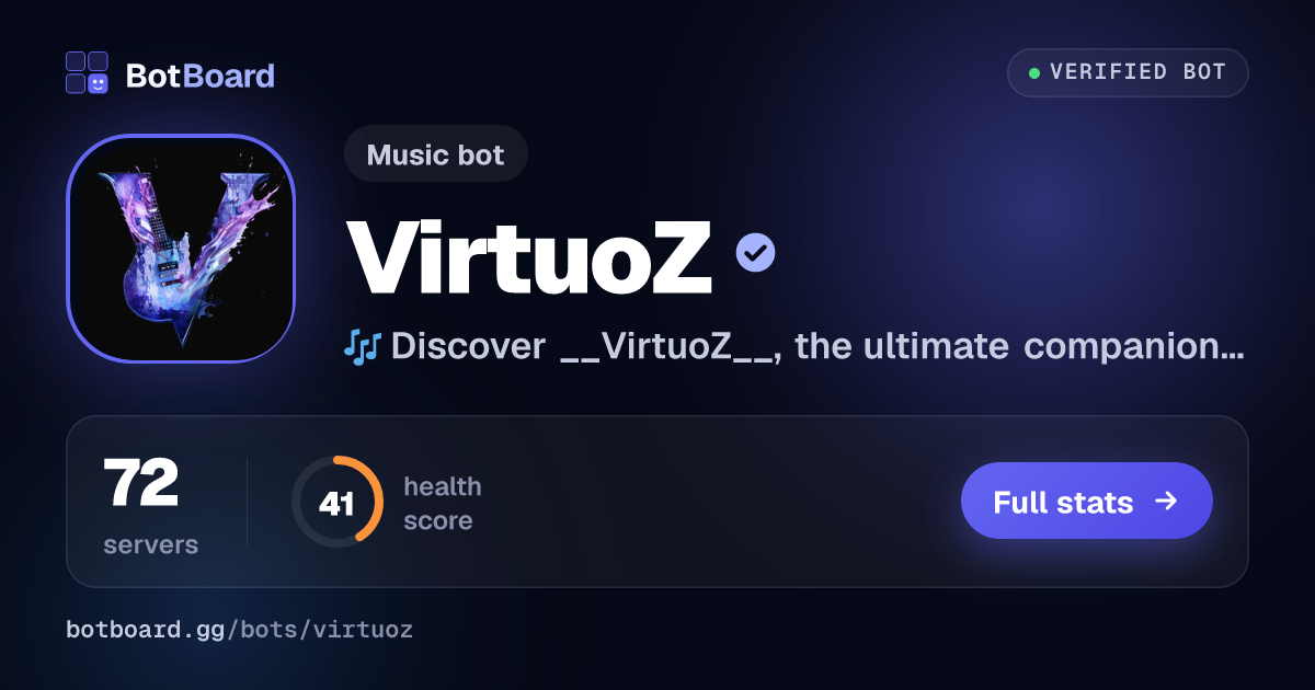 Share card for VirtuoZ
