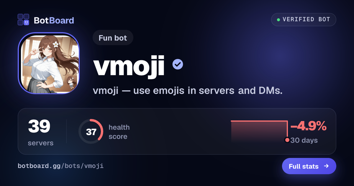 Share card for vmoji