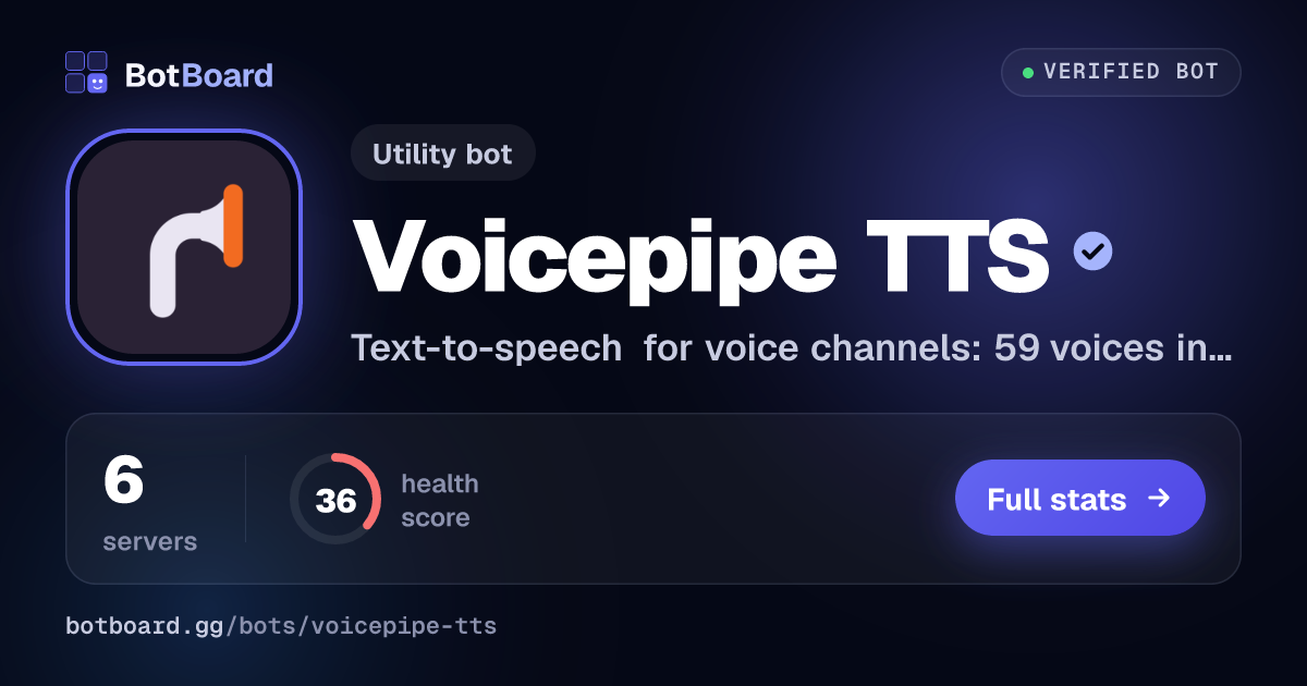 Share card for Voicepipe TTS
