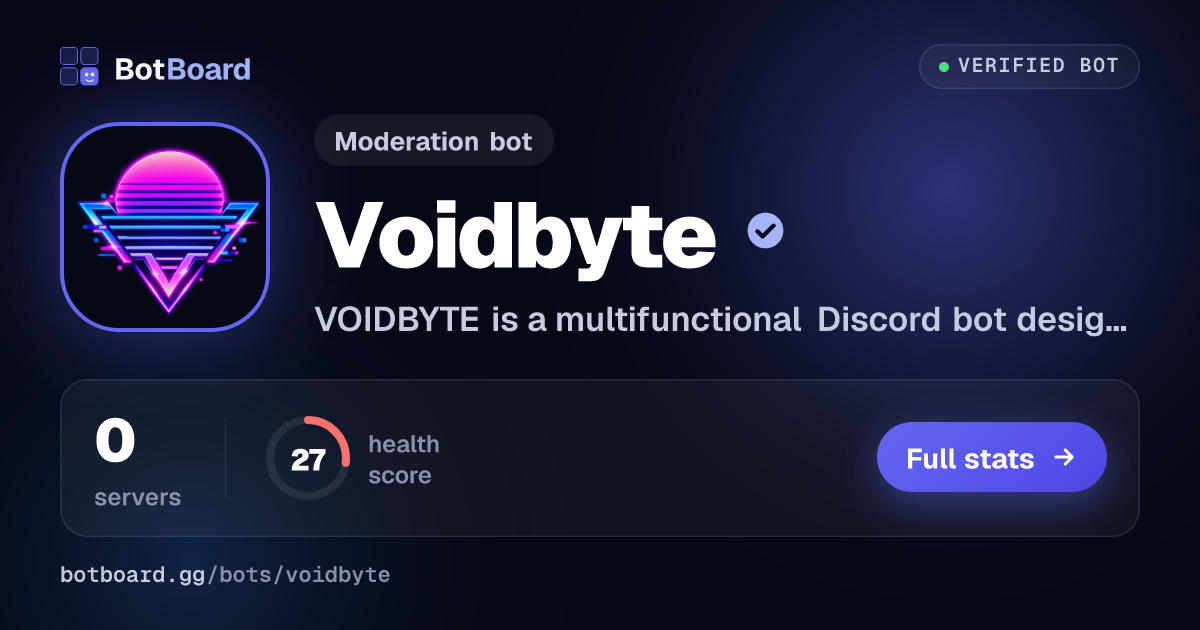 Share card for Voidbyte