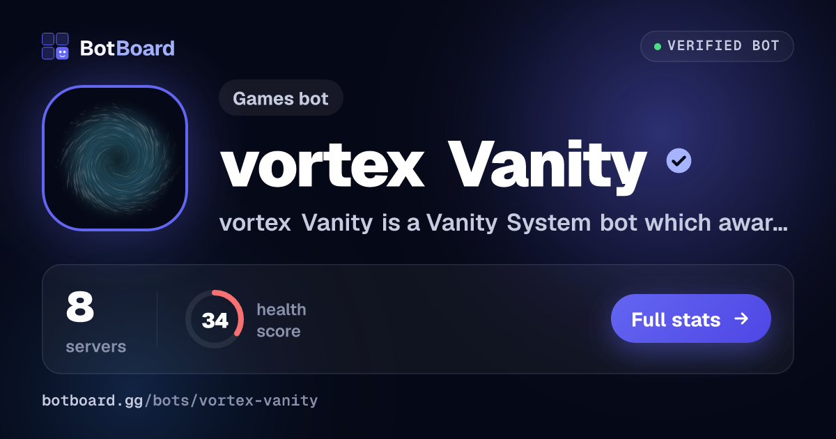 Share card for vortex Vanity