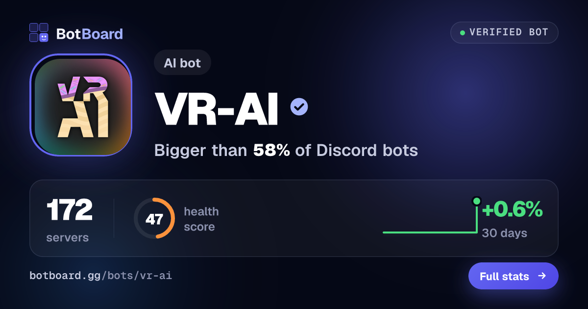 Share card for VR-AI