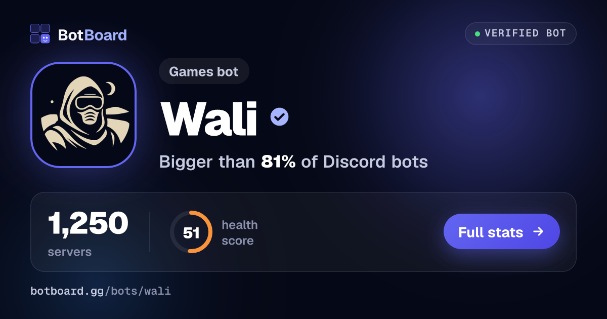 Share card for Wali