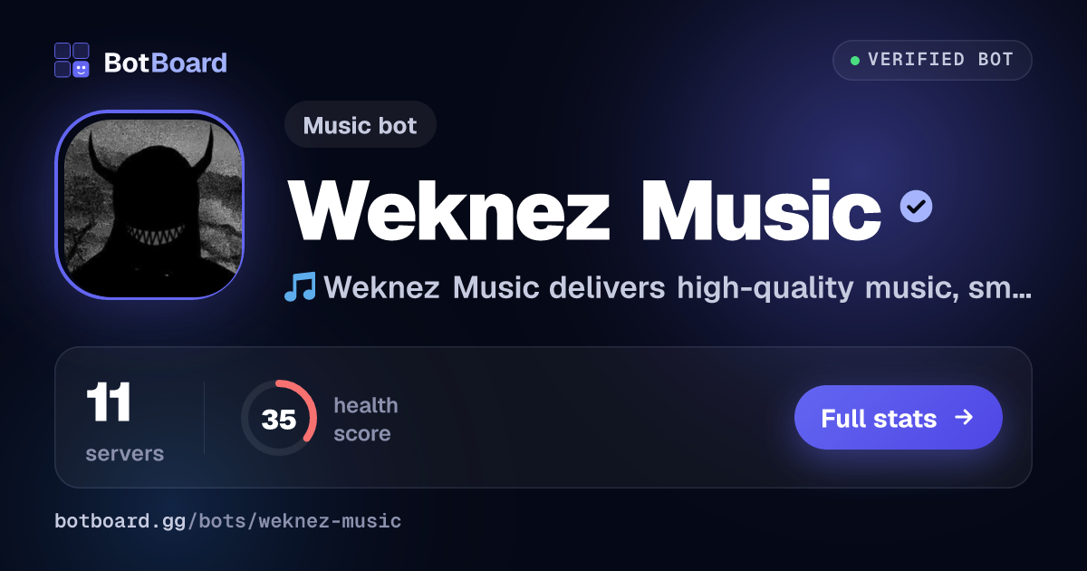 Share card for Weknez Music