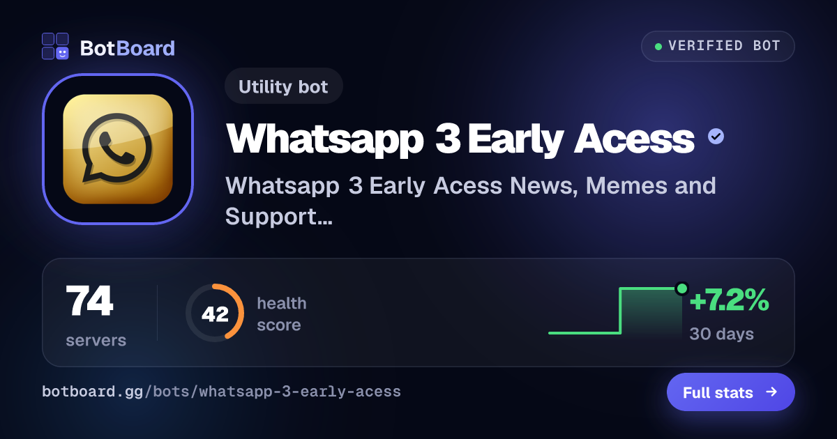 Share card for Whatsapp 3 Early Acess