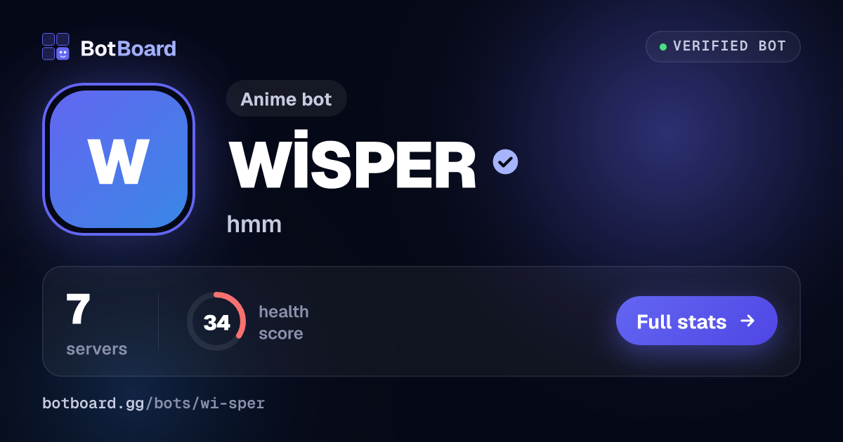 Share card for WİSPER