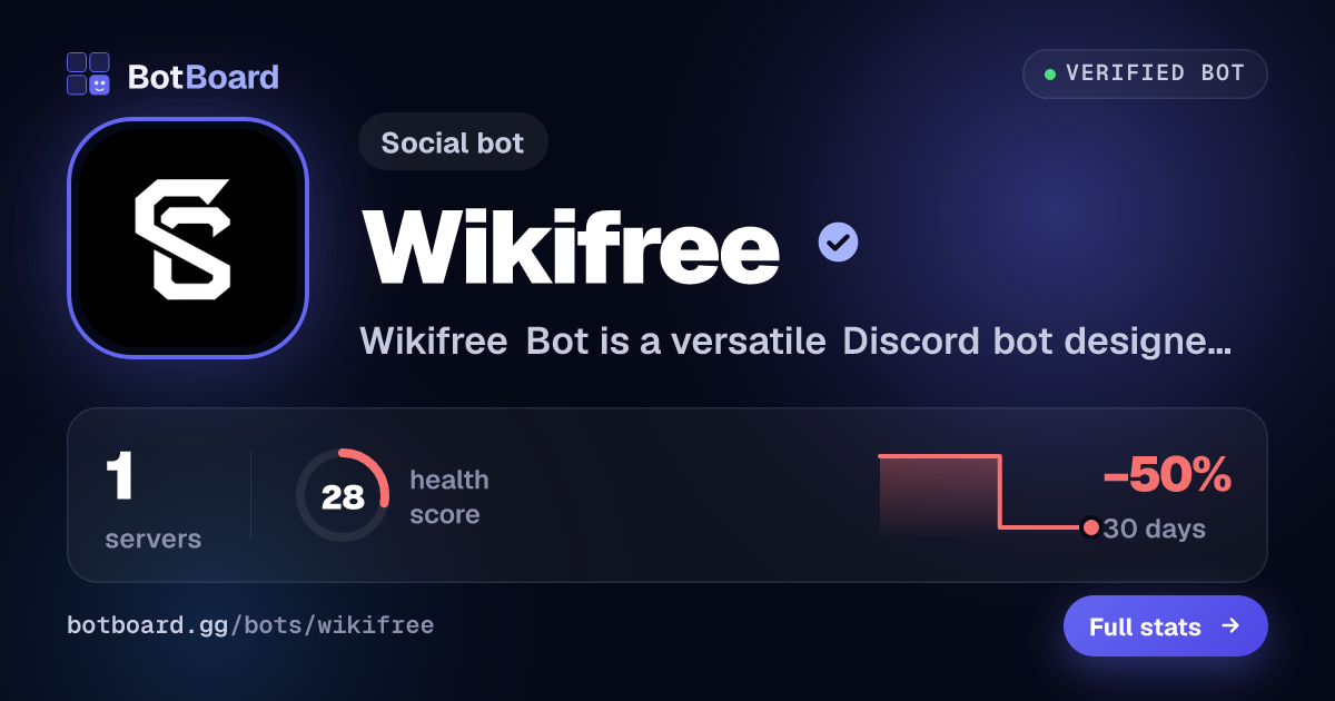 Share card for Wikifree