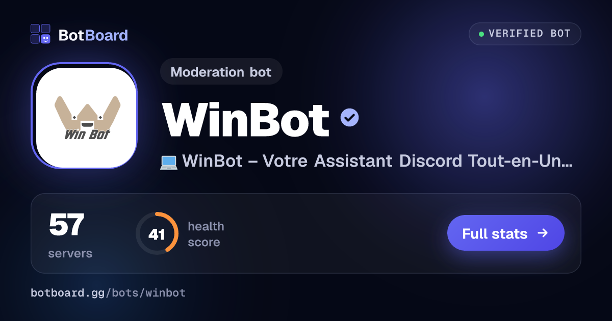Share card for WinBot