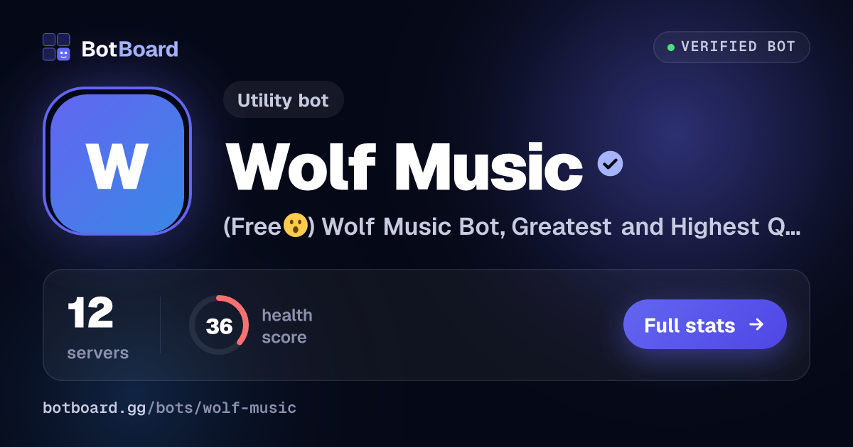 Share card for Wolf Music
