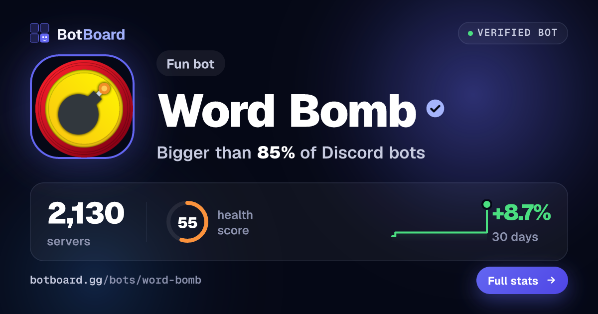 Share card for Word Bomb