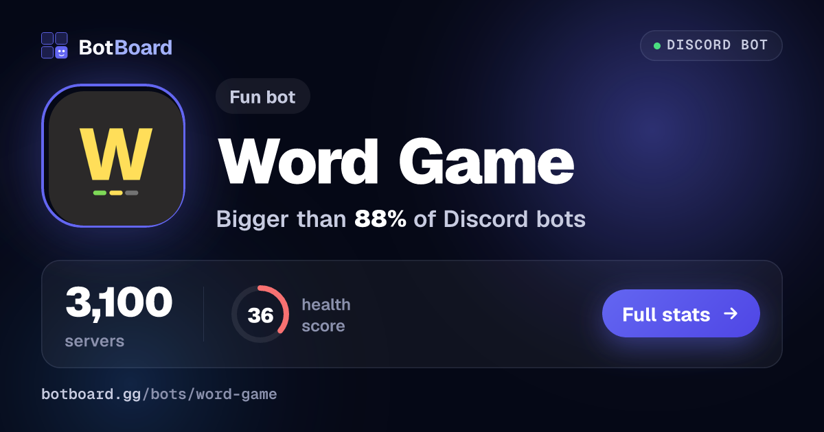 Share card for Word Game