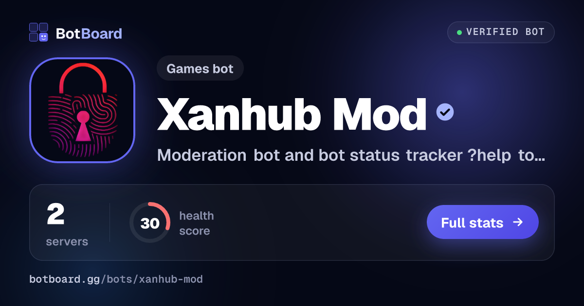 Share card for Xanhub Mod