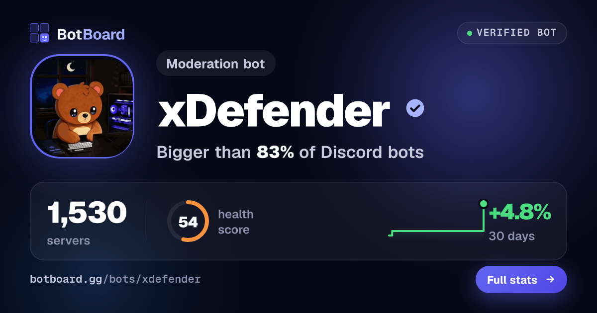 Share card for xDefender