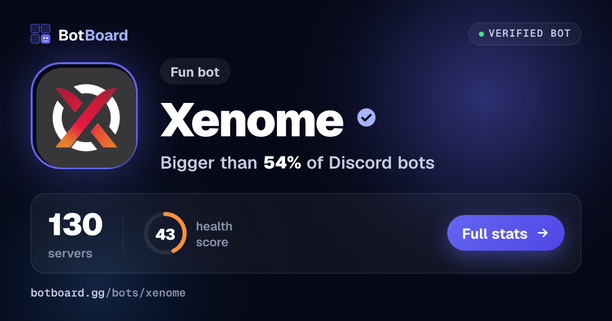 Share card for Xenome