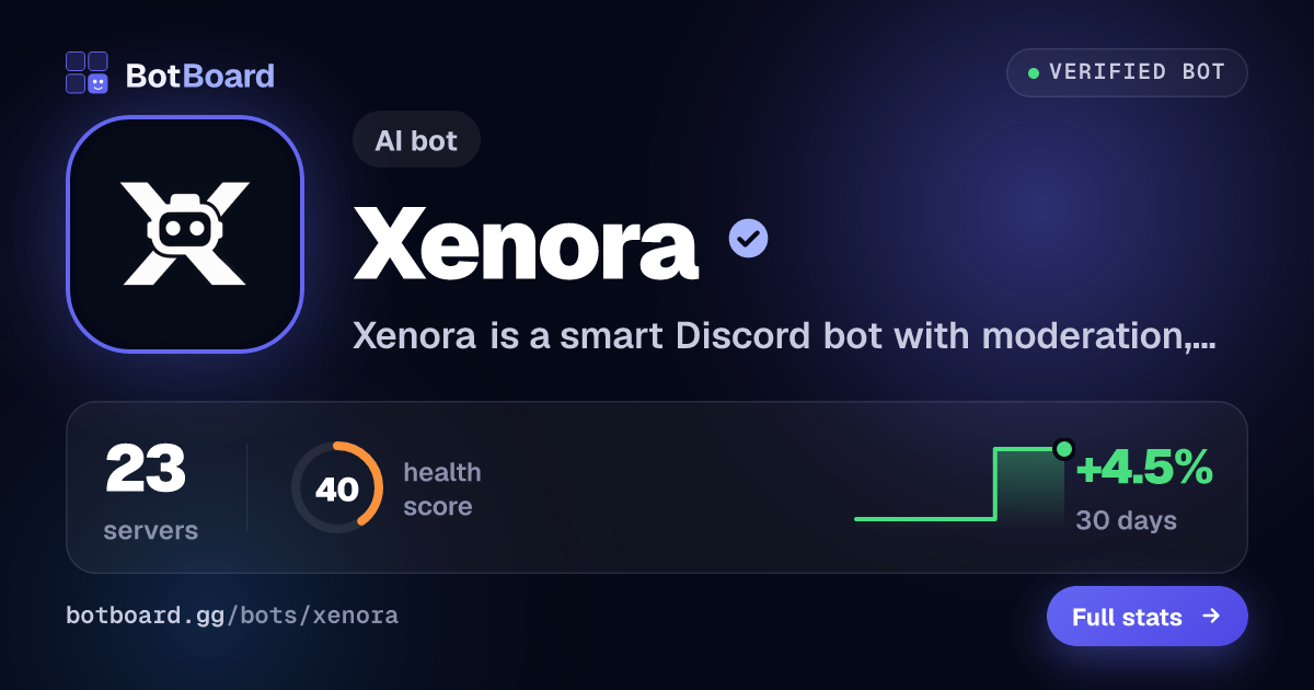 Share card for Xenora